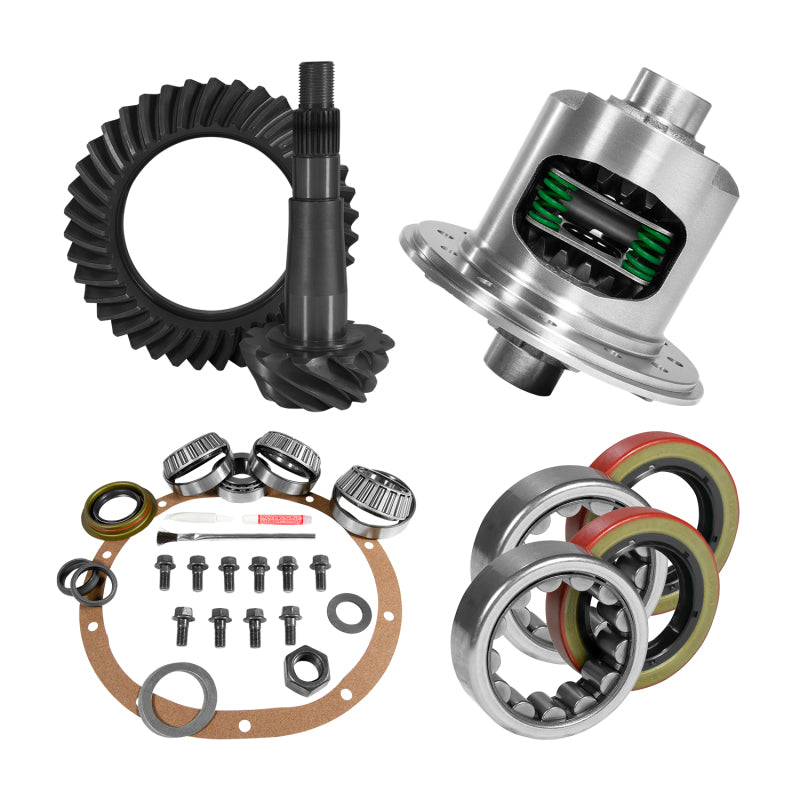 Yukon Gear 8.25in CHY 3.91 Rear Ring & Pinion Install Kit Positraction 1.618in ID Axle Bearings