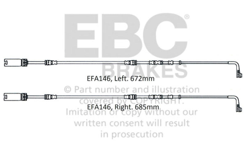 EBC 2008-2010 BMW M3 4.0L (E90) Front Wear Leads