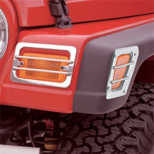 Rugged Ridge 97-06 Jeep Wrangler TJ Stainless Steel Side Marker / Turn Signal Euro Guard Set