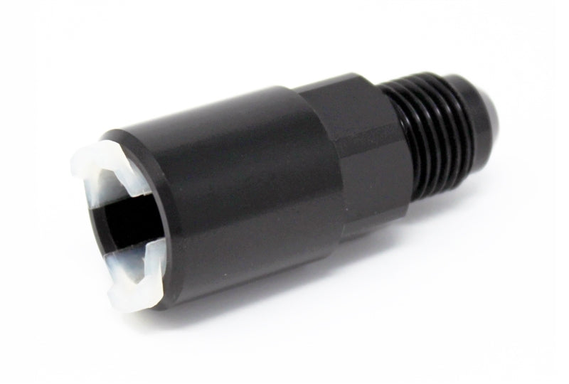 Torque Solution Push-On Quick Disconnect Adapter Fitting: 3/8IN SAE to -8AN Male Flare