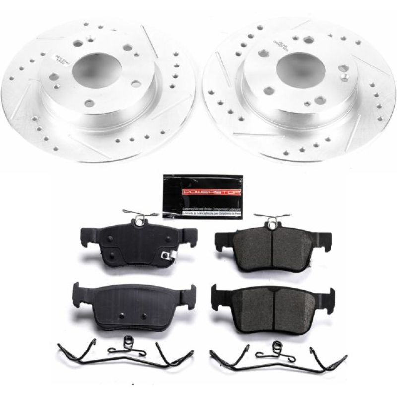 Power Stop 16-19 Honda Civic Rear Z23 Evolution Sport Brake Kit