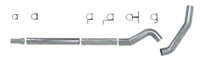 Diamond Eye KIT 5in Catback MFLR RPLCMENT PIPE Single AL: 03-07 FORD 6.0L F250/F350