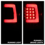 xTune 07-13 Toyota Tundra Light Bar LED Tail lights - Black (ALT-ON-TTU07V2-LBLED-BK)