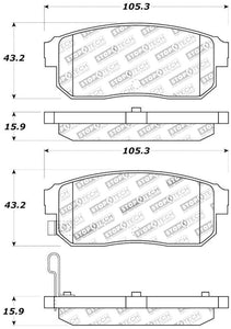 StopTech Street Touring 11/00-02 Infiniti G20/10/00-04 I30/I35 Rear Brake Pads