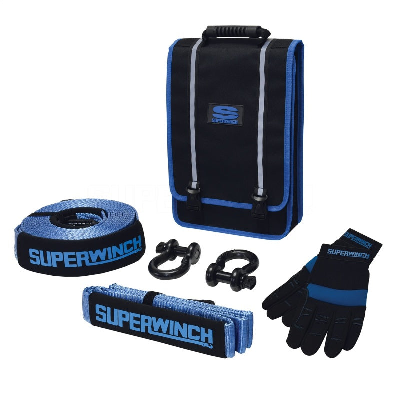 Superwinch Getaway Recovery Kit (Incl. Bow Shackles/Tree Trunk Protec/Recovery Strap/Gloves/Bag)
