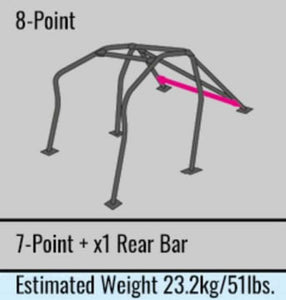 Cusco Chromoly Roll Cage 8pt Dash Escape 2 Passenger 89-94 Nissan 240SX/Silvia w/ Sunroof