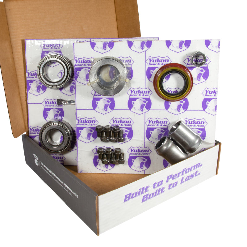 Yukon Gear 8.875in GM 12T Thick 4.11 Rear Ring & Pinion Install Kit Axle Bearings and Seals