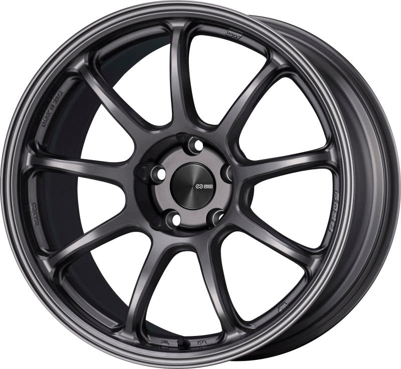 Enkei PF09 17x7 5x114.3 45mm Offset 75mm Bore Dark Silver Wheel