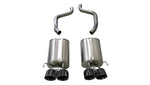 Corsa 2009-2013 Chevrolet Corvette (C6) 6.2L Black Xtreme Axle-Back Exhaust w/4.5in Tips