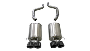 Corsa 2009-2013 Chevrolet Corvette (C6) 6.2L Black Sport Axle-Back Exhaust w/4.5in Tips