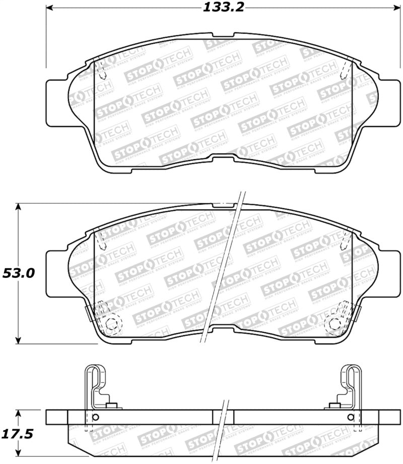 StopTech Street Brake Pads - Rear