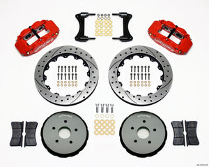 Wilwood Narrow Superlite 6R Front Hat Kit 12.88in Drilled Red 2008 Toyota Matrix