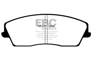 EBC 05-09 Chrysler 300 2.7 Ultimax2 Front Brake Pads