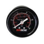 BLOX Racing Liquid-Filled Fuel Pressure Gauge 0-100psi (Black Face)