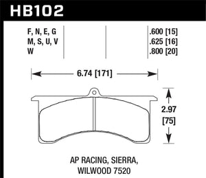 Hawk Black Motorsports Brake Pads