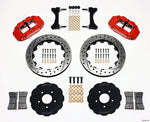 Wilwood Narrow Superlite 6R Front Hat Kit 13.06in Drilled Red Mitsubishi EVO VIII