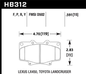 Hawk LTS Street Brake Pads