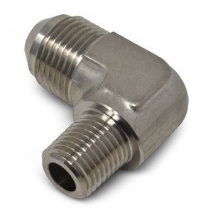 Russell Performance -6 AN to 3/8in NPT 90 Degree Flare to Pipe Adapter (Endura)