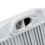 Mishimoto Subaru 08-15 WRX STi Top-Mount Intercooler Kit - Powder Coated Silver & Blue Hoses