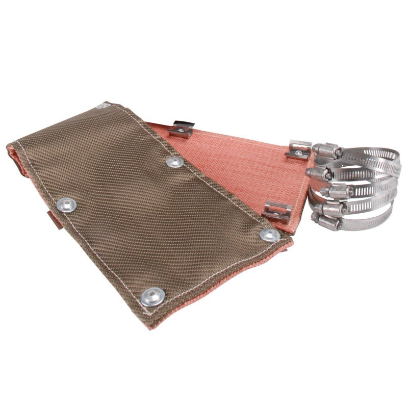 DEI Pipe Shield 6in w x 2ft - w/Stainless Steel Clamps - Titanium