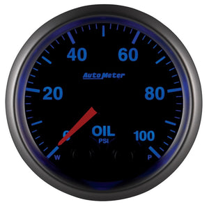 Autometer Elite 52mm Oil Pressure Peak and Warn Gauge w/ Electonic Control