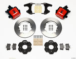 Wilwood Combination Parking Brake Rear Kit 11.00in Red Civic / Integra Drum 2.46 Hub Offset