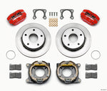 Wilwood Dynapro Lug Mount P/S Park Brake Kit Red Big Ford 2.36in Off Bronco 5 x 5.50