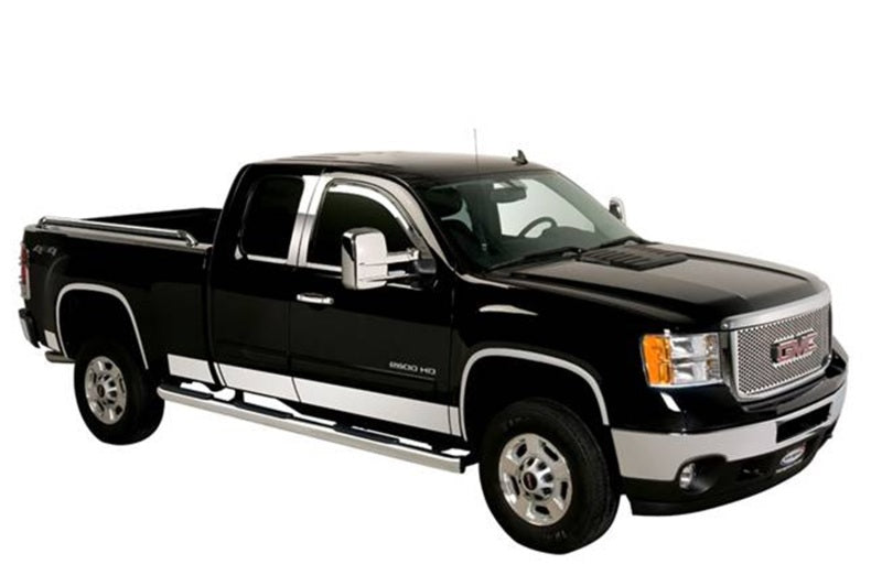 Putco 15-19 Chevy Silverado HD - Double Cab Dually 8pcs Stainless Steel Rocker Panels