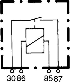 Hella Relay Mini Iso 4 Pole 12V Spst