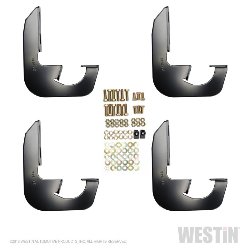 Westin 2014-2018 Chevy Silverado 1500 Reg Cab (Rocker Mount) Running Board Mount Kit - Black