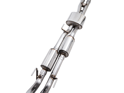 AWE Tuning 16-22 Toyota Tacoma 0FG Cat-Back Exhaust w/ BashGuard - Dual Diamond Black Tips