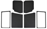 DEI 18-23 Jeep Wrangler JL 2-Door Boom Mat Complete Headliner Kit - 7 Piece - Black Leather Look