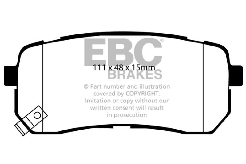 EBC 15+ Kia Sedona 3.3 Ultimax2 Rear Brake Pads