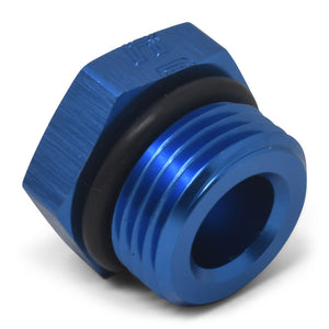 Russell Performance -10 AN Straight Thread Plug (Blue)