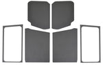 DEI 18-23 Jeep Wrangler JL 2-Door Boom Mat Complete Headliner Kit - 7 Piece - Gray Leather Look