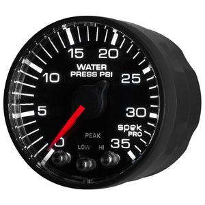 Autometer Spek-Pro 52.4mm 0-35 PSI Digital Stepper Motor Water Pressue Gauge
