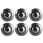 BLOX Racing New Fender Washers Kit M6 12pt - 6pc Large Diameter Gun Metal