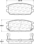 StopTech 91-93 Mitsubishi 3000GT Street Performance Rear Brake Pads