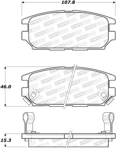 StopTech 91-93 Mitsubishi 3000GT Street Performance Rear Brake Pads