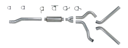 Diamond Eye KIT 4in Catback DUAL AL: 03-07 FORD 6.0L F250/F350