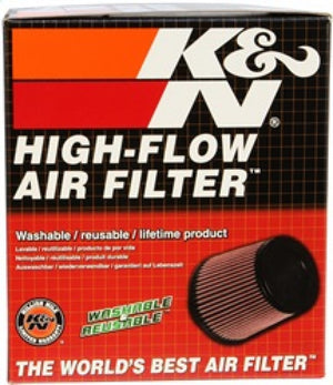 K&N Round Tapered Universal Air Filter 4in Flange ID x 5.375 Base OD x 4in Top OD x 6.5in H