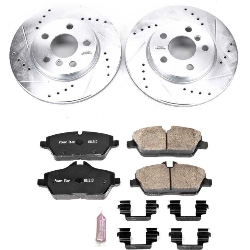 Power Stop 14-16 Mini Cooper Front Z23 Evolution Sport Brake Kit