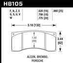 Hawk Brembo DTC-60 Race Brake Pad Sets