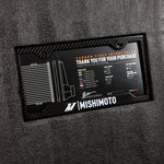 Mishimoto Universal Carbon Fiber Intercooler - Gloss Tanks - 450mm Gold Core - C-Flow - R V-Band