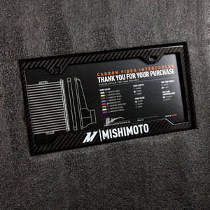 Mishimoto Universal Carbon Fiber Intercooler - Gloss Tanks - 525mm Gold Core - C-Flow - P V-Band