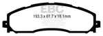 EBC 13+ Ford F250 (inc Super Duty) 6.2 (2WD) Ultimax2 Rear Brake Pads