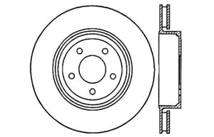 StopTech 05-10 Jeep Grand Cherokee Drilled Left Front Cryo Rotor