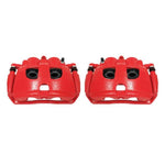 Power Stop 09-10 Dodge Ram 2500 Rear Red Calipers w/Brackets - Pair