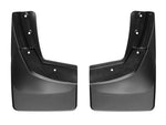 WeatherTech 14+ Chevrolet Silverado No Drill Mudflaps - Black