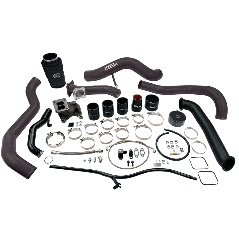 Wehrli 01-04 Chevrolet 6.6L LB7 Duramax S300 Turbo Install Kit (No Turbo) - WCFab Grey